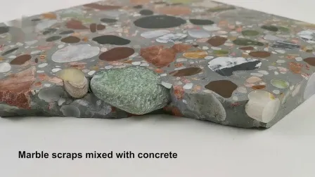 Azulejos e lajes grandes de terrazzo bege creme