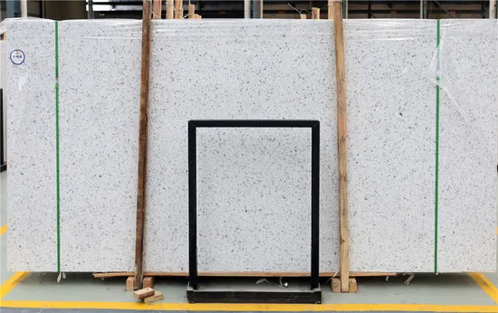 Laje de terrazzo de 3200*1600 mm com tamanho grande para mesa/bancada/azulejo de terrazzo