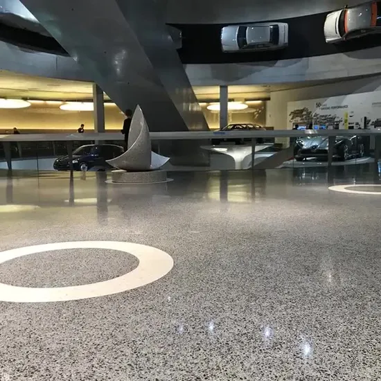 Tinta e revestimento decorativo de piso de terrazzo com resina epóxi para shopping center
